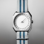 Slow Jo 26 Quartz // Silver Case + Silver Dial