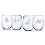 Bar Glasses // Kama Sutra // Set of 4 (Coolers // Set of 4)