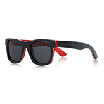 Carnaby Sunglasses // Grey + Red