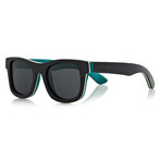 Carnaby Sunglasses // Grey + Dark Aqua