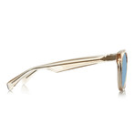 Pembroke Sunglasses // Champagne + Light Blue