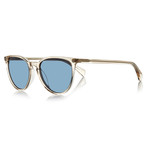 Hudson Sunglasses // Champagne + Light Blue