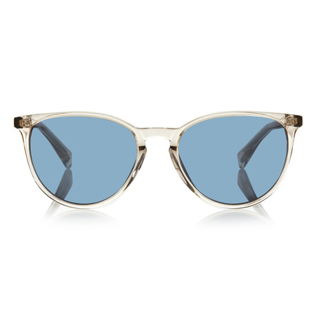 Hudson Sunglasses // Champagne + Light Blue