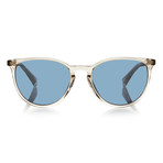 Hudson Sunglasses // Champagne + Light Blue