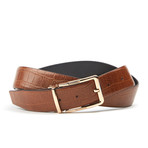 Snake Traditional Belt // Light Brown + Gold (38)