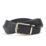 Textured Traditional Belt // Black Dot