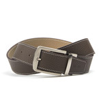 Stitched Traditional Belt // Natural Brown