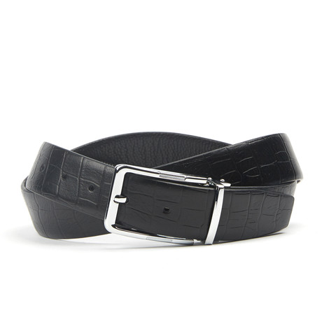 Crocodile Traditional Belt // Black