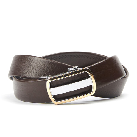 Accent Track Belt // Chocolate