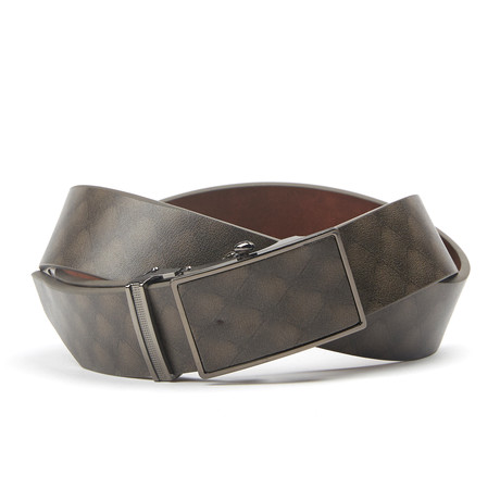 Track Belt // Tan + Grey (34)