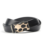 Accent Track Belt // Black Dot (38)