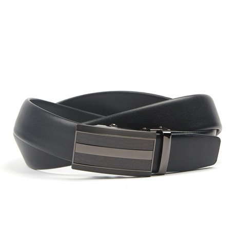 Accent Track Belt // Black Stripe