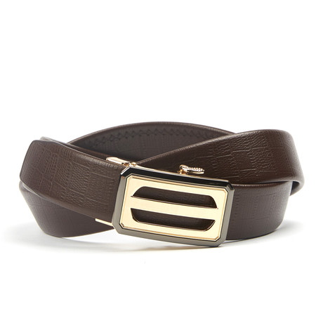 Accent Track Belt // Brown