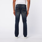 Premium Washed Slim Fit Denim // Deep Navy (36WX32L)