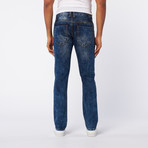 Premium Washed Slim Fit Denim // Deep Indigo (31WX32L)