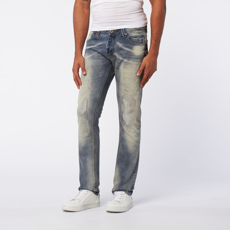 Premium Washed Slim Fit Denim // Acid Wash (30WX32L)