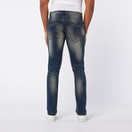 Premium Washed Slim Fit Denim // Faded Indigo (30WX32L)