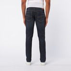 Slim Fit Wax Coated Denim // Deep Indigo (32WX32L)