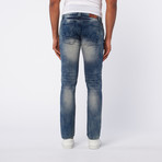 Washed Straight Leg Denim // Faded Blue (36WX32L)