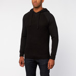 Hooded Fleece Sweater // Black (S)