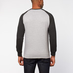 Raglan Color Block Crew  // Grey (S)