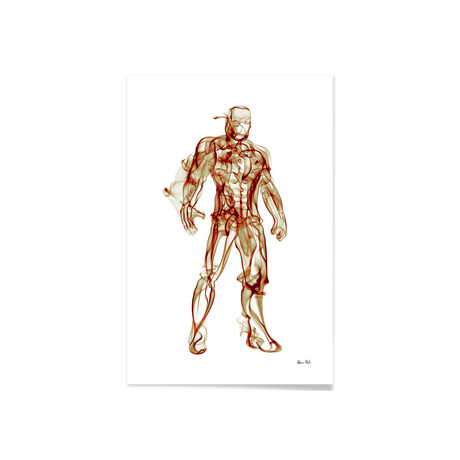 Ironman // Aluminum Print (16"L x 24"H)