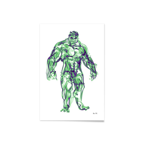 Hulk // Aluminum Print (16"L x 24"H)