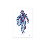 Captain America // Aluminum Print (16"L x 24"H)