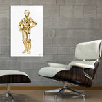 C3PO // Star Wars // Aluminum Print (16"L x 24"H)