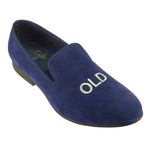 Brushed Velvet Old Sport Loafer // Blue (UK: 10)