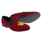 Brushed Velvet Crowning Glory Loafer // Red (UK: 10)