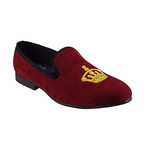 Brushed Velvet Crowning Glory Loafer // Red (UK: 10)