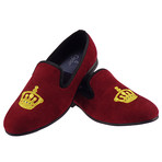 Brushed Velvet Crowning Glory Loafer // Red (UK: 10)