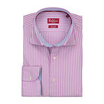 Button-Up // Pink Banker Stripe (XL)