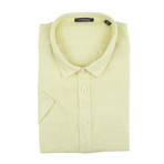 Short-Sleeve Button-Up Shirt // Yellow (M)