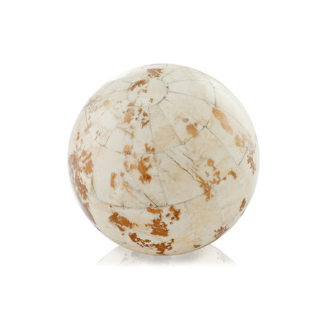 Hueso Blanco Golden Bone Sphere