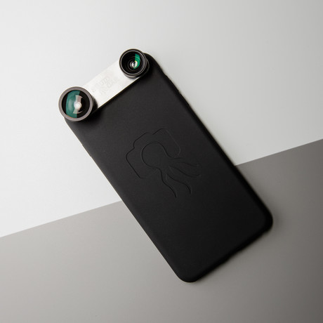 Slim iPhone Case + 4 Lens System // Black (iPhone 6/6s)