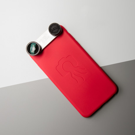 Slim iPhone Case + 4 Lens System // Red (iPhone 6/6s Plus)