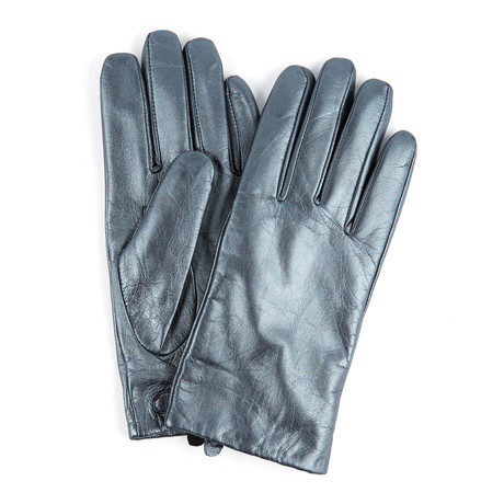 Glove.ly // Metallic Touch Screen Glove // Women // Silver (Medium)