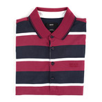 Padria Polo Shirt // Fuchsia + Navy (M)