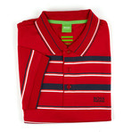 Paddy 3 Polo Shirt // Red + Navy (2XL)