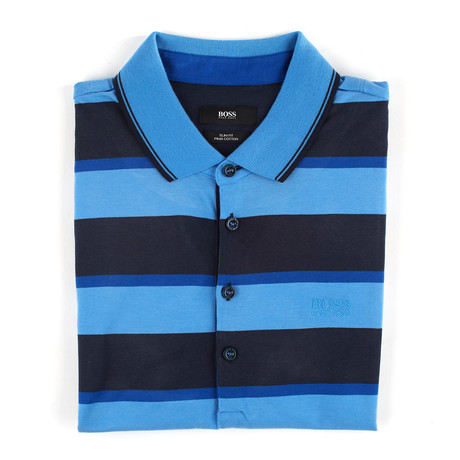 Padria Polo Shirt // Blue + Navy (M)