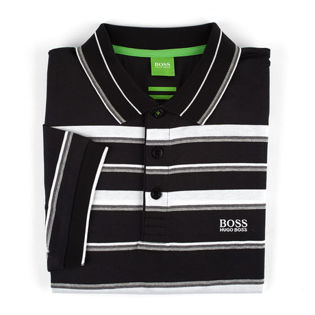 Paddy 3 Polo Shirt // Black+ Grey (M)