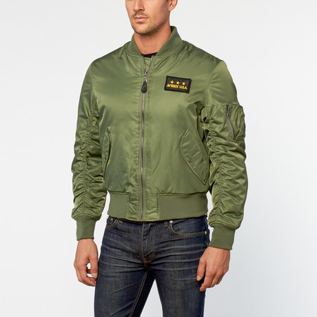 Avirex // Bomber Jacket // Verde Militare (XS)