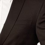 Slim-Fit 2-Piece Solid Suit // Black (US: 40R)