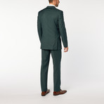 Slim-Fit 2-Piece Solid Suit // Teal Green (US: 38L)