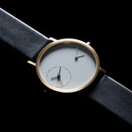 Long Distance Classic Quartz // IP Gold (Black Strap)