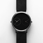 Long Distance Black Quartz // Stainless Steel