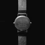 Long Distance Classic Quartz // Stainless Steel (Black Strap)