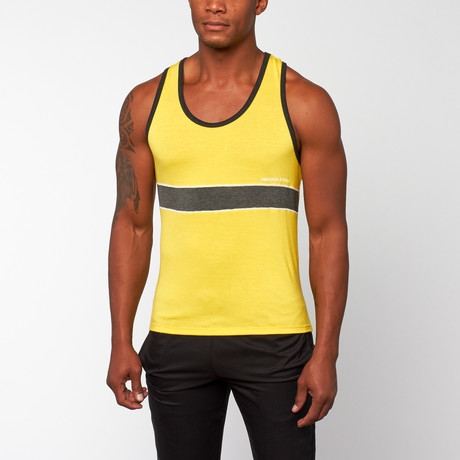 G-Force Tank // Yellow + Charcoal (S)